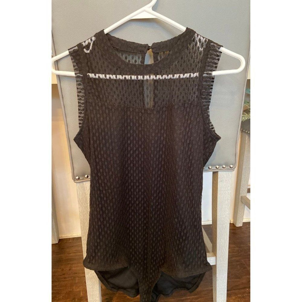 Black lacy leotard